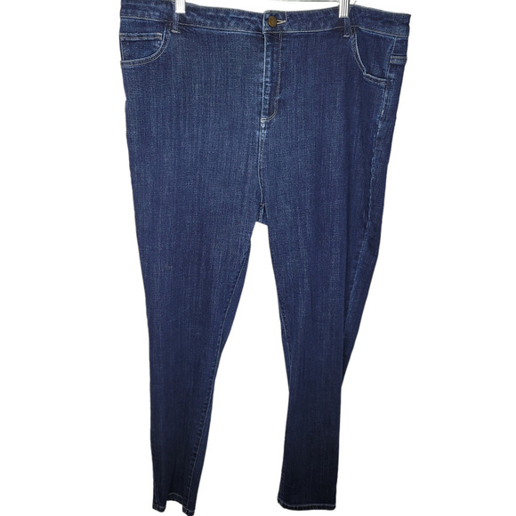 Logo Lori Goldstein tencel Skinny Jeans womens plus Size 22w Denim stretch - Picture 1 of 6